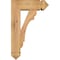 Ekena Millwork Olympic Arts and Crafts Smooth Bracket w/ Offset Brace, Western Red Cedar, 5 1/2"W x 14"D x 22"H BKT0604X14X22OLY03SWR - alternate 2